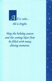 All is calm